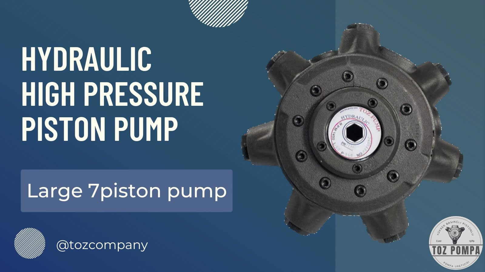 Large 7 piston pump