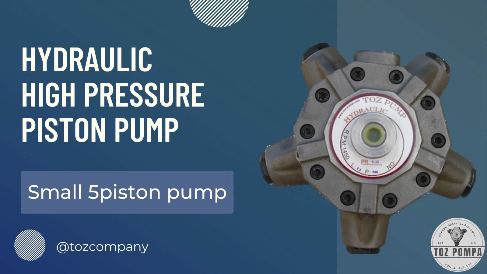 Small 5 piston pump
