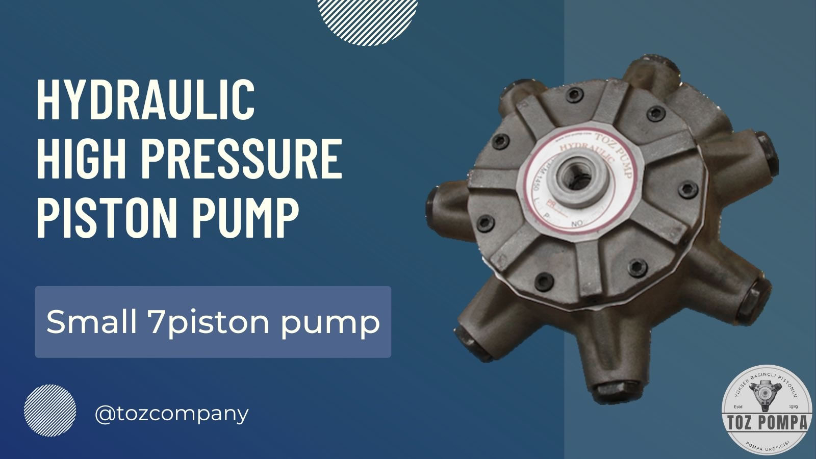 Small 7 piston pump